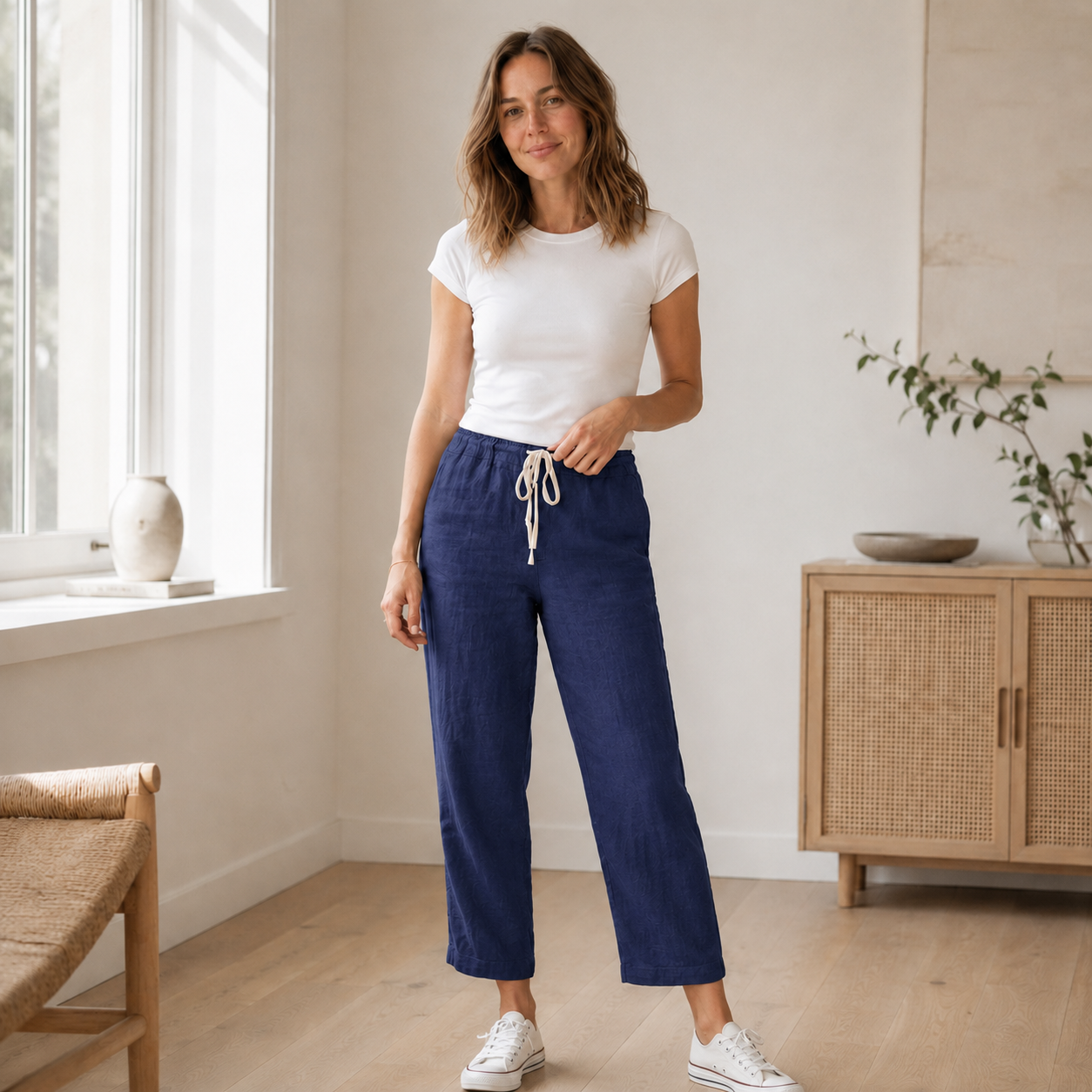 Zomerbroek Tessa – Los met koord