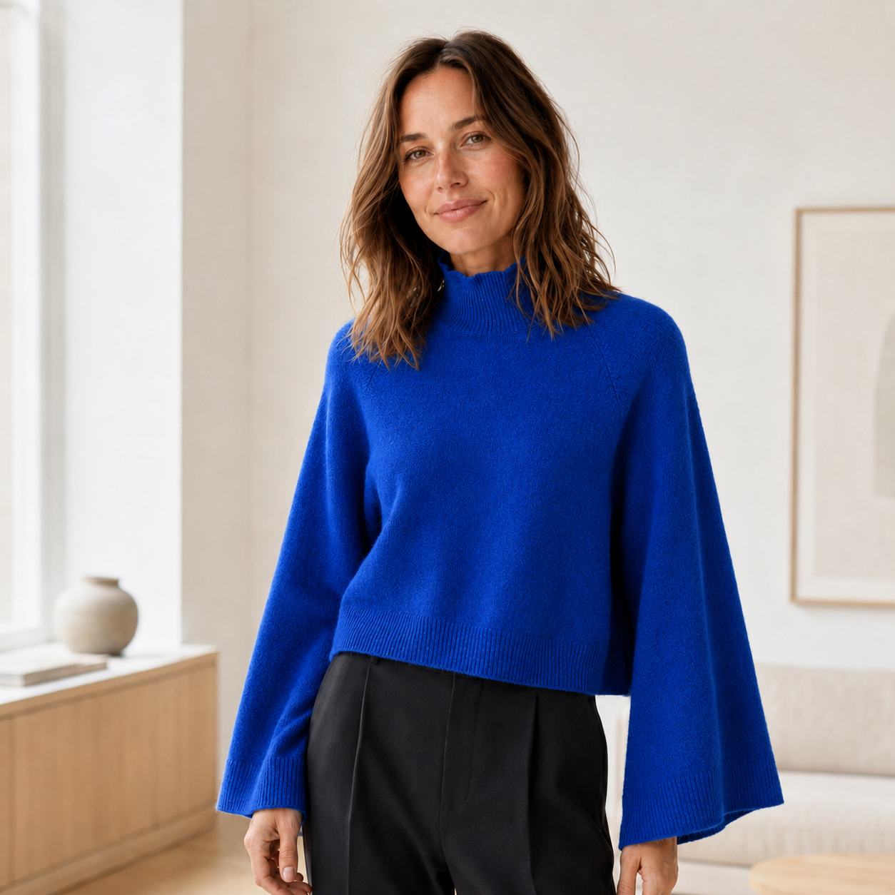 Coltrui Thea – Klokmouwen in cropped look