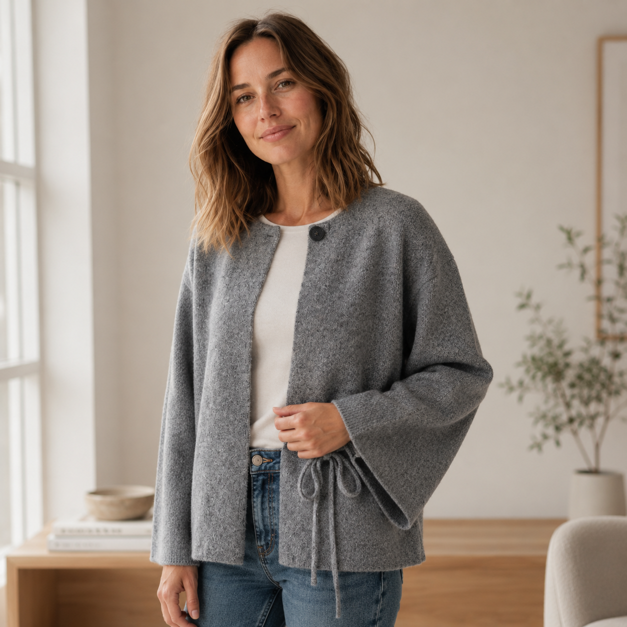 Kimono-vest Marlene – Kimono-look met wijde mouwen