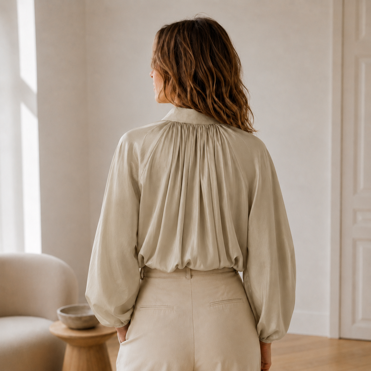Oversized blouse Lotte – Pofmouwen & ballonzoom