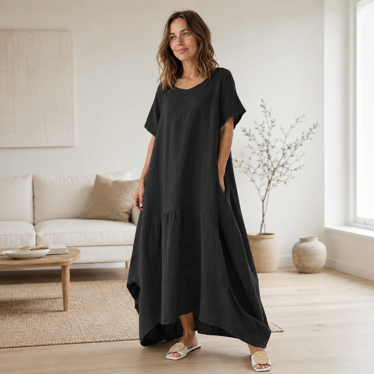 Oversized maxi-jurk Liv – Casual & lang gesneden