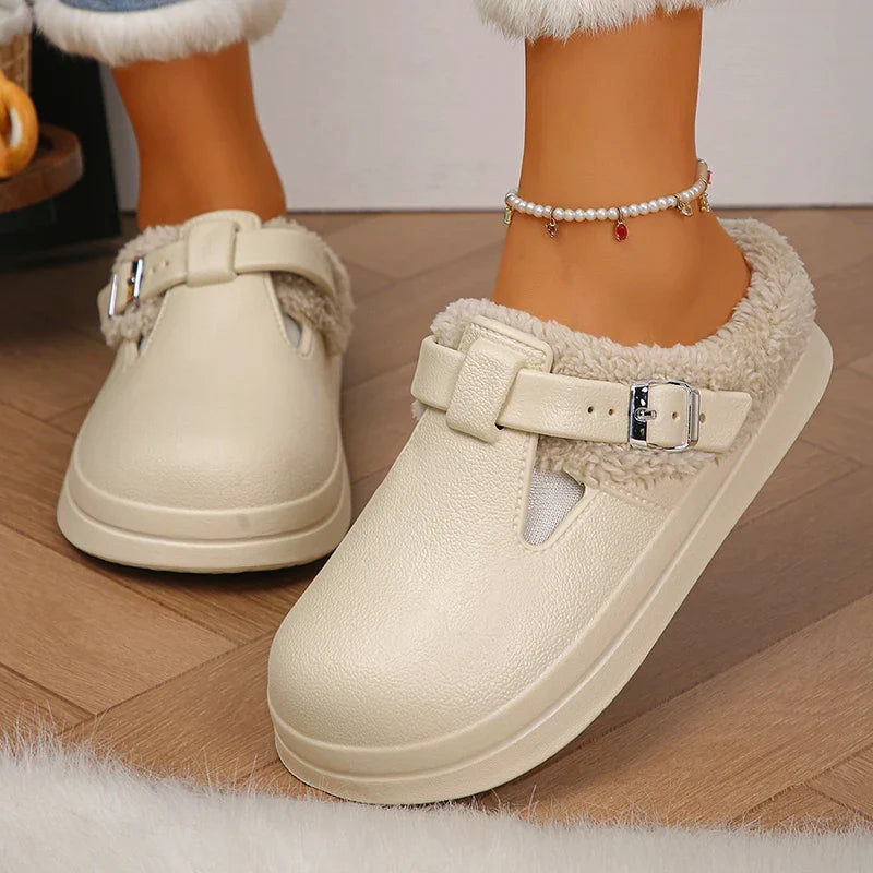 Pluche clog Smilla – Knus warm & licht