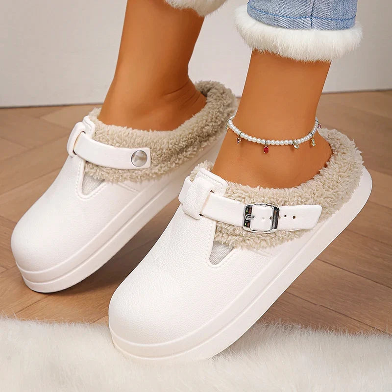 Pluche clog Smilla – Knus warm & licht