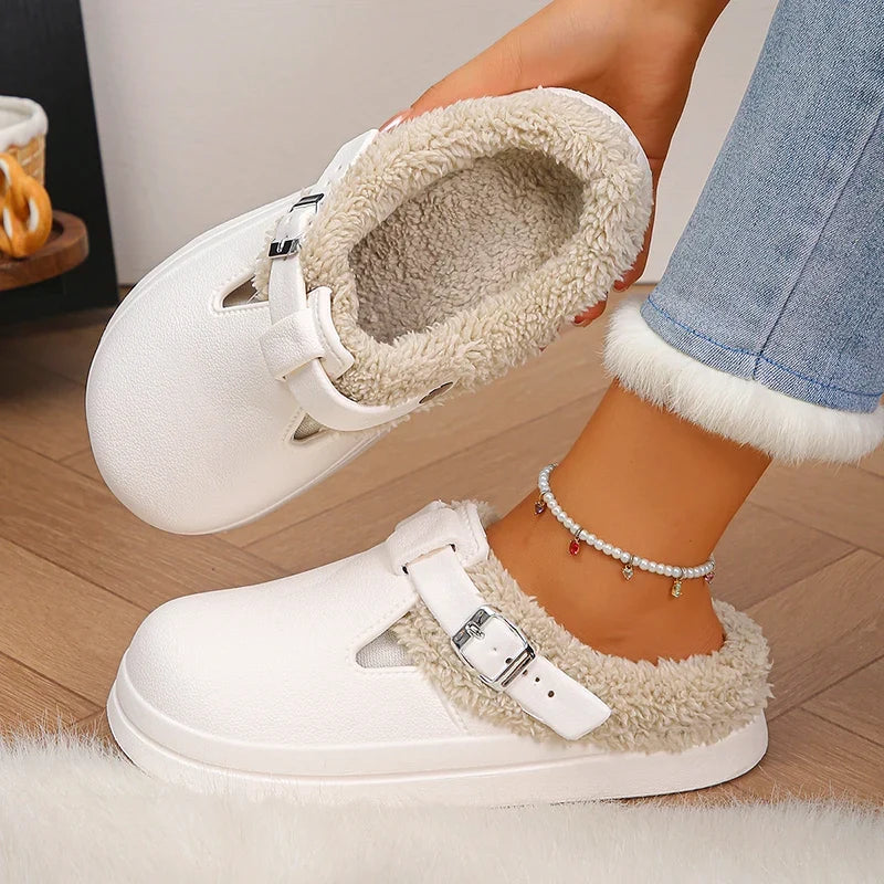 Pluche clog Smilla – Knus warm & licht