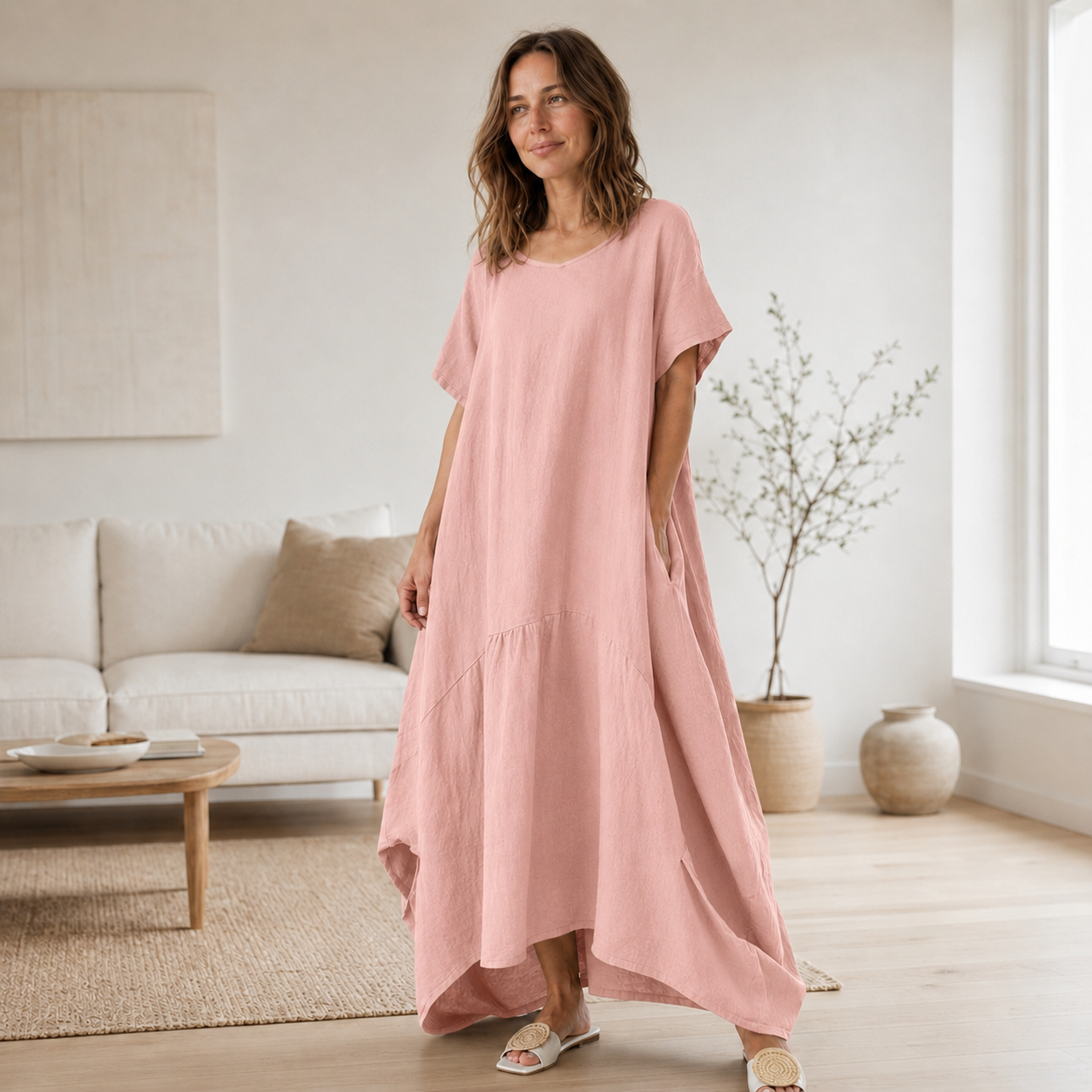 Oversized maxi-jurk Liv – Casual & lang gesneden