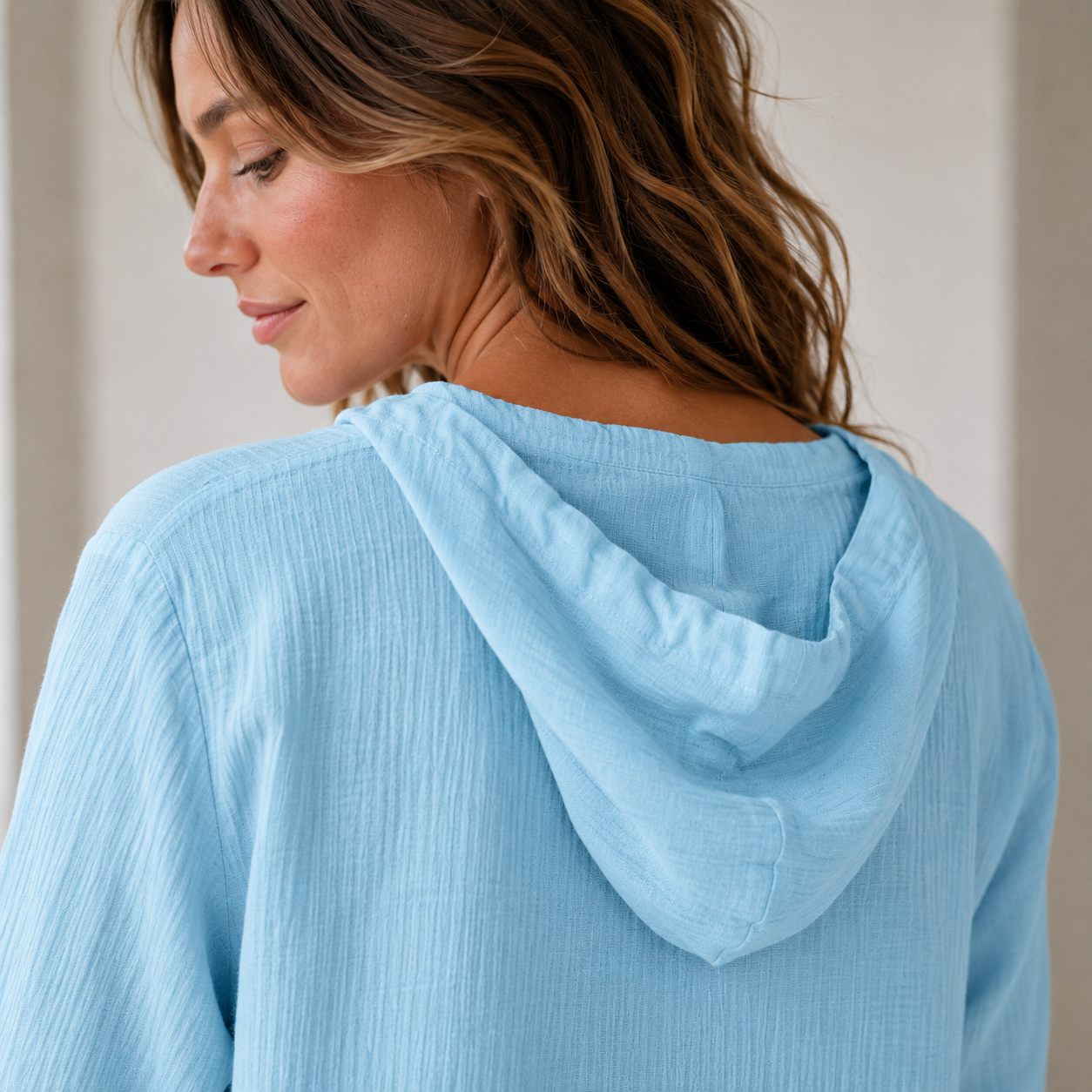 Blouse met capuchon Milena – Luchtig-licht voor de zomer