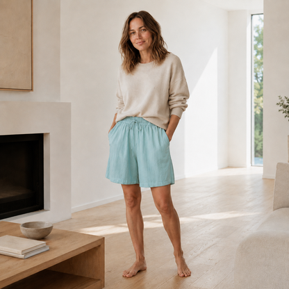 Bermuda-short Lola – Los met hoge taille