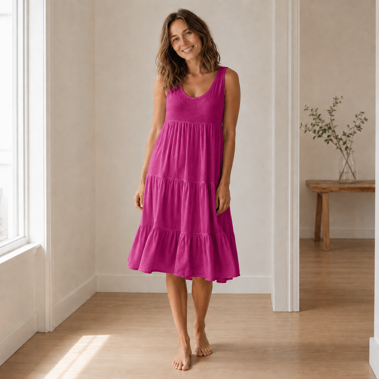 Laagjesjurk Malin – Licht als een zomerbries