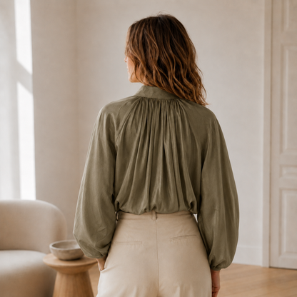 Oversized blouse Lotte – Pofmouwen & ballonzoom