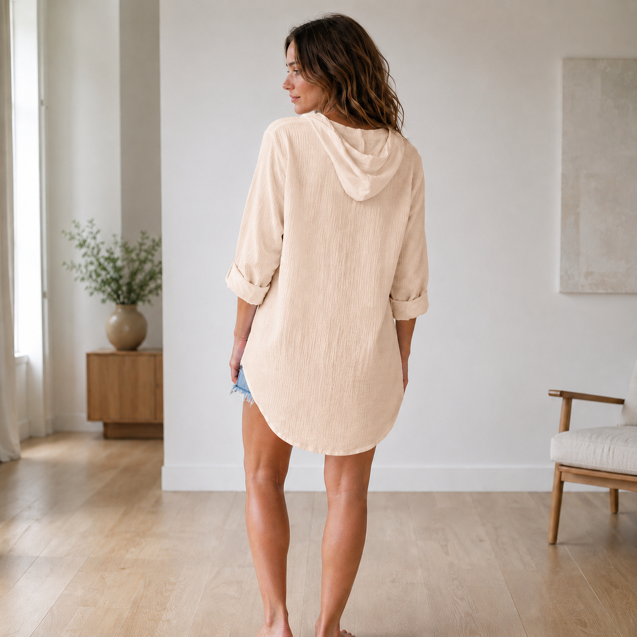 Blouse met capuchon Milena – Luchtig-licht voor de zomer
