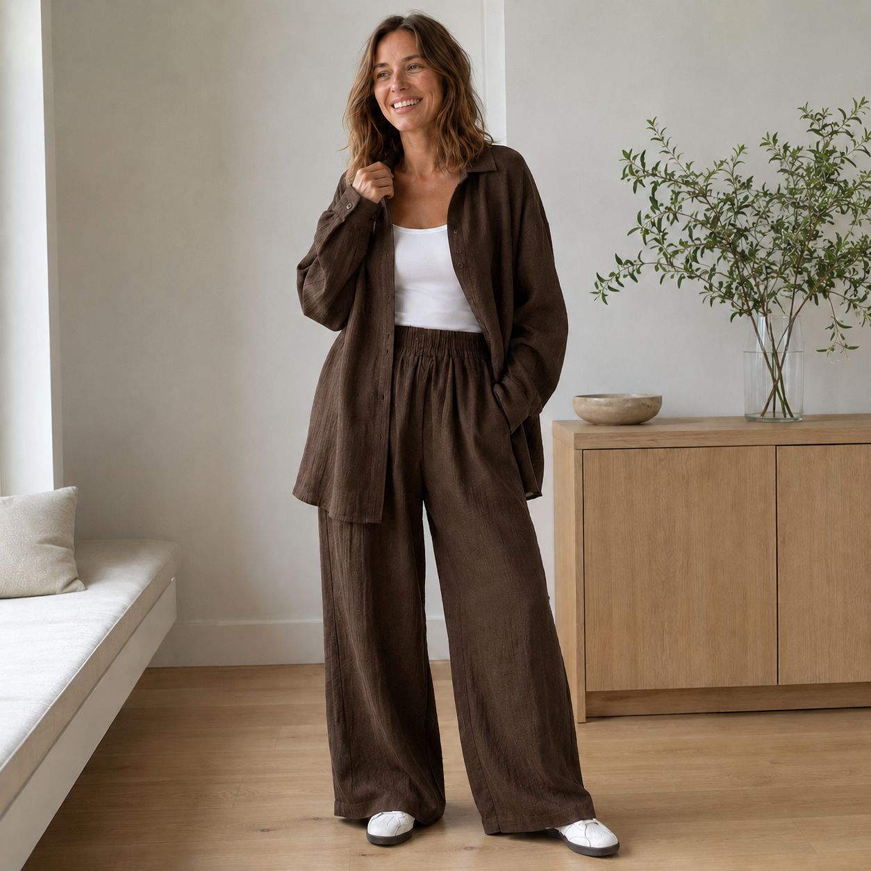 Loungewear-set Talia – Licht en casual gecombineerd