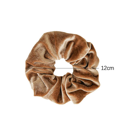 Fluwelen scrunchies Mette – Set van 4, zacht & elegant