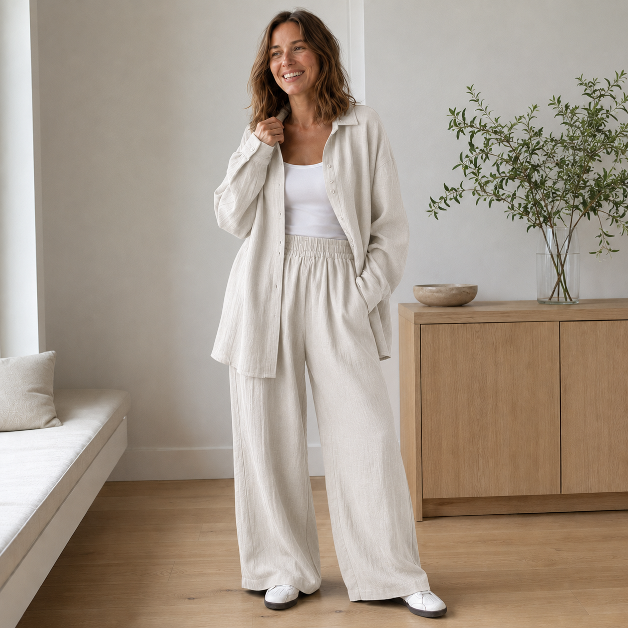 Loungewear-set Talia – Licht en casual gecombineerd