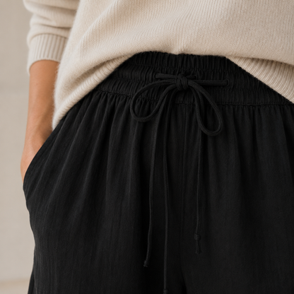 Bermuda-short Lola – Los met hoge taille