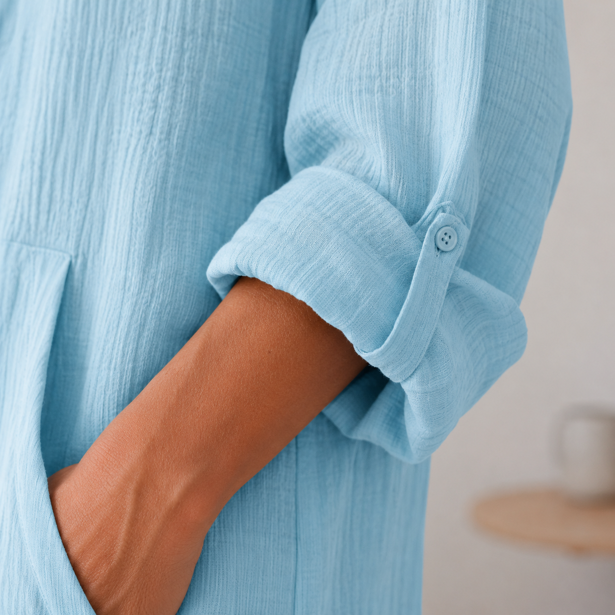 Blouse met capuchon Milena – Luchtig-licht voor de zomer